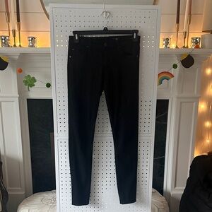 AG Adriano Goldschmied Women's Black Farrah Skinny Jeans